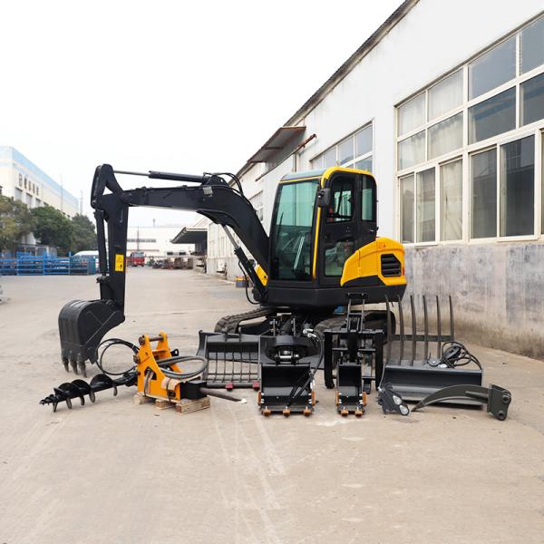 Hydraulic Rubber Crawler Tracked Backhoe Bucket Mini Digger 4 Ton Mini Crawler