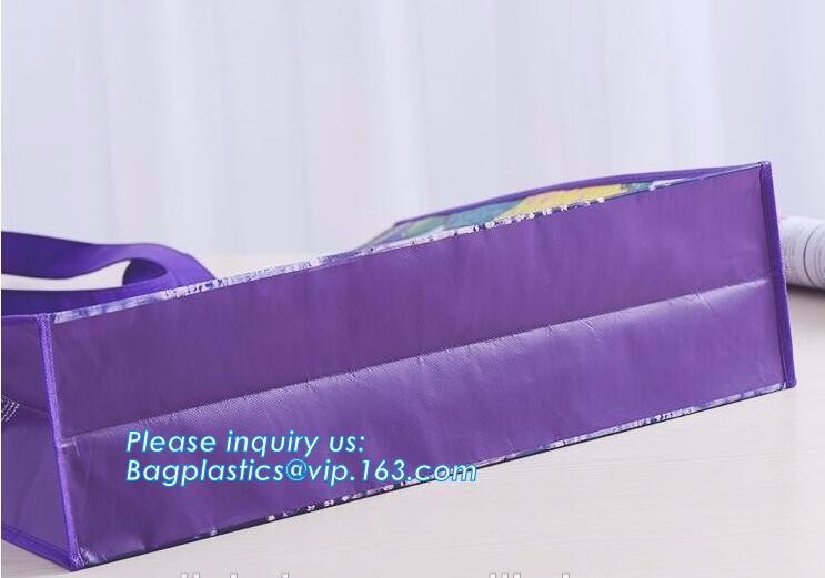 Custom print low price Non Woven bag, Hot Selling Blue PP Non Woven bag with Samples Free, High Quality Reusable Laminat