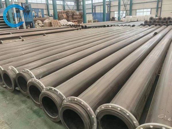 Wear Resistant UHMWPE Pipe With Flanged Connections And Accessories