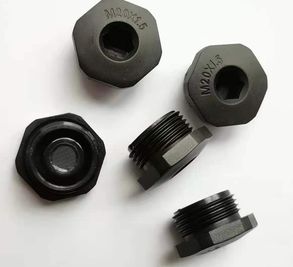 Natural Nylon 6/6 Plastic Hole Plugs 3/8 In Clamp Band Cap Nylon Screw IP68