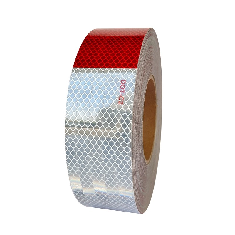 Red And White Reflective DOT Reflective Sticky Tape Strips For Outdoor