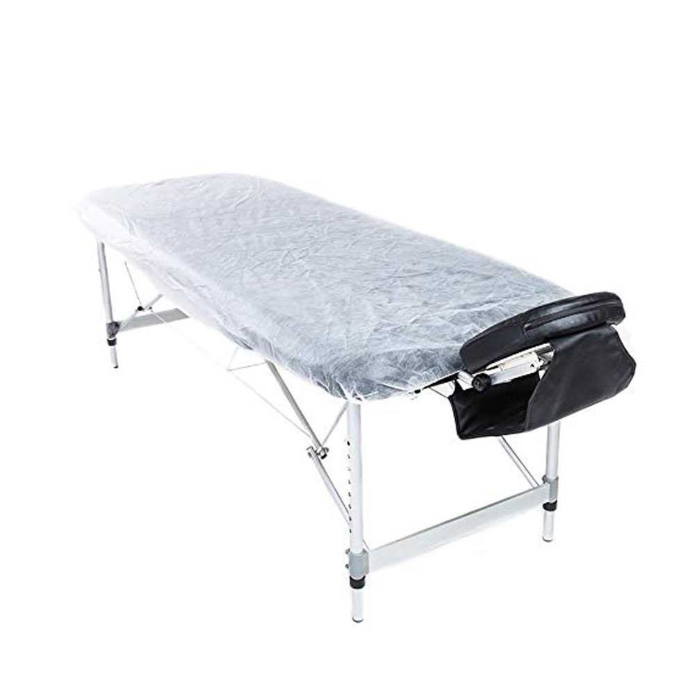 White Disposable Bed Cover PP Bed Sheet With Elastic Band