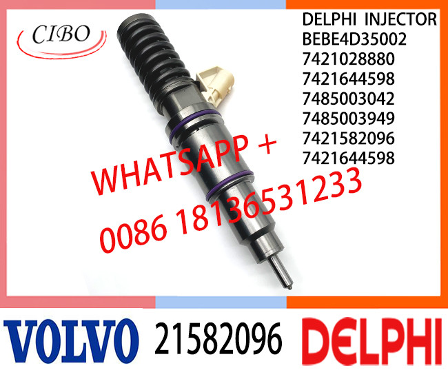 Fuel Diesel Injector 21582096 BEBE4D35002 7421028880 7421644598 7485003042 21644598 E3.18 for REN-AULTT 11LTR EURO3 HI