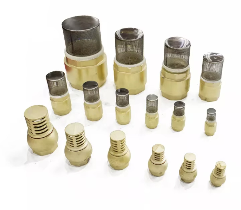 brass check valve 1/2 inch stainless filter for water pump Brass One Way Valve for High Pressure Industrial Applications