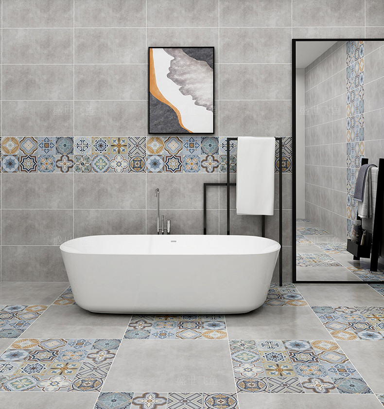 Metallic Finish 600X600mm Ceramic Kitchen Floor Tile