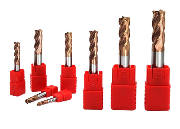Finishing Surface Cutting Tungsten Carbide End Mill For CNC Milling Machines