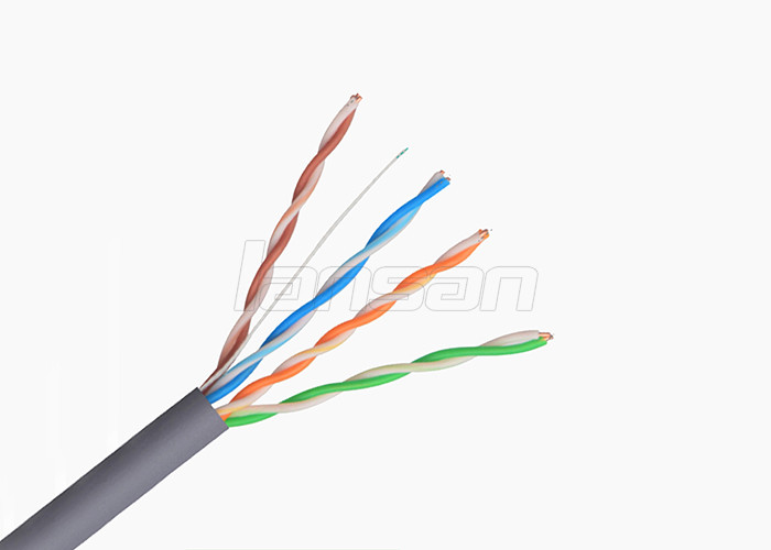 100Mhz UTP HDPE Cat5e Lan Cable CCC Unshielded 24AWG 0.50mm Al Foil