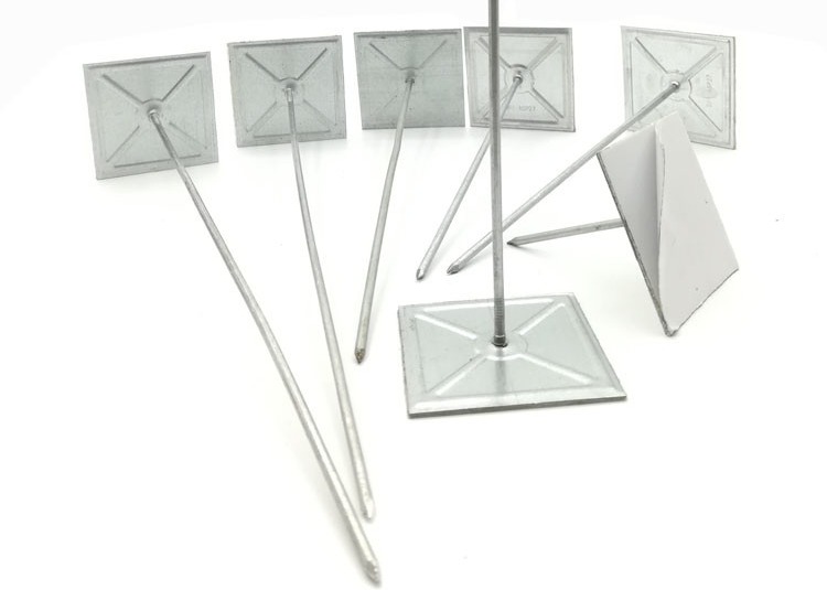 Durable Metal Self Insulation Stick Pins / Duct Insulation Pins Customized Size