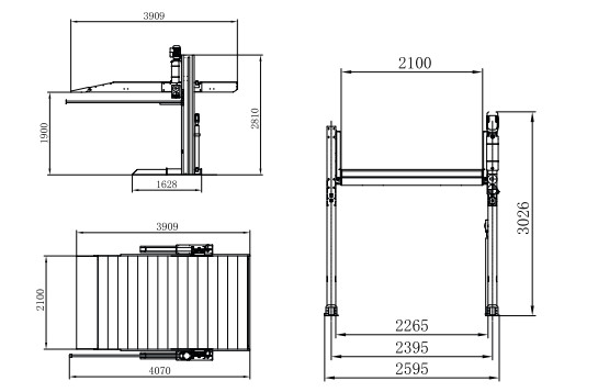 TP232 High Strength 2 Post Parking Lift For SUVs And Sedans