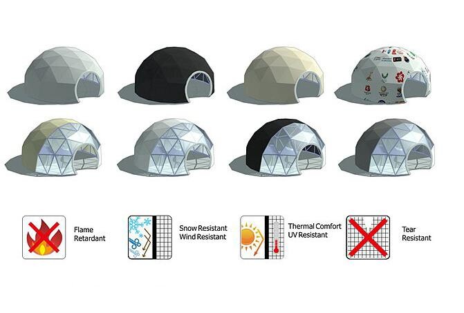 4M Garden Igloo Tent , Outdoor Camping Tent Party House Geodesic Dome Tent
