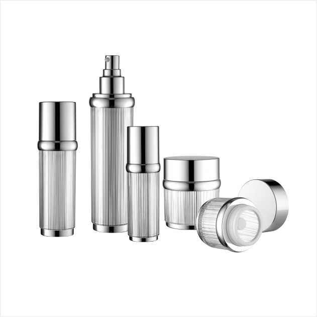 Customs Luxury Acrylic Cosmetic Packing Lotion Bottle With Pump For Skin Care Packs