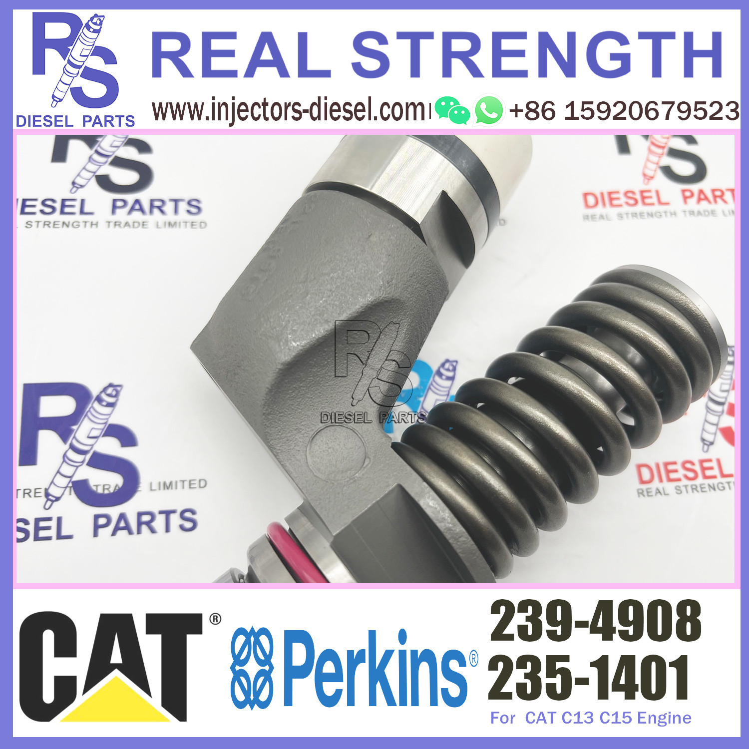 3406E Engine Perkins Diesel Injector 253-0619 10R-7232 239-4908 For Caterpillar