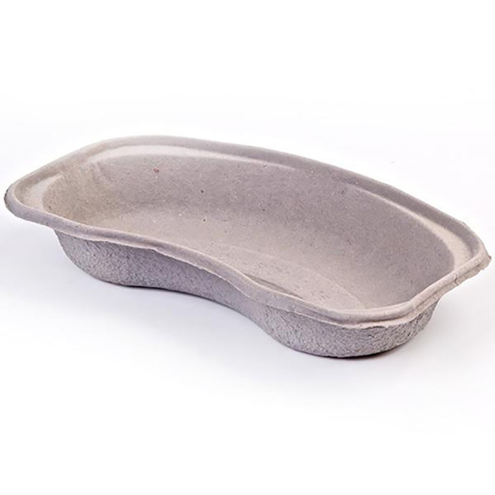 Biodegradable Paper Pulp Disposable Kidney Dish 700ml Medical Sterile