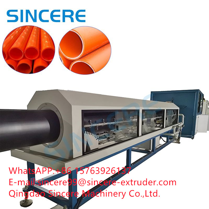 MPP PE PP Corrugated Plastic Pipe Production Extrusion Line Machine SJ180