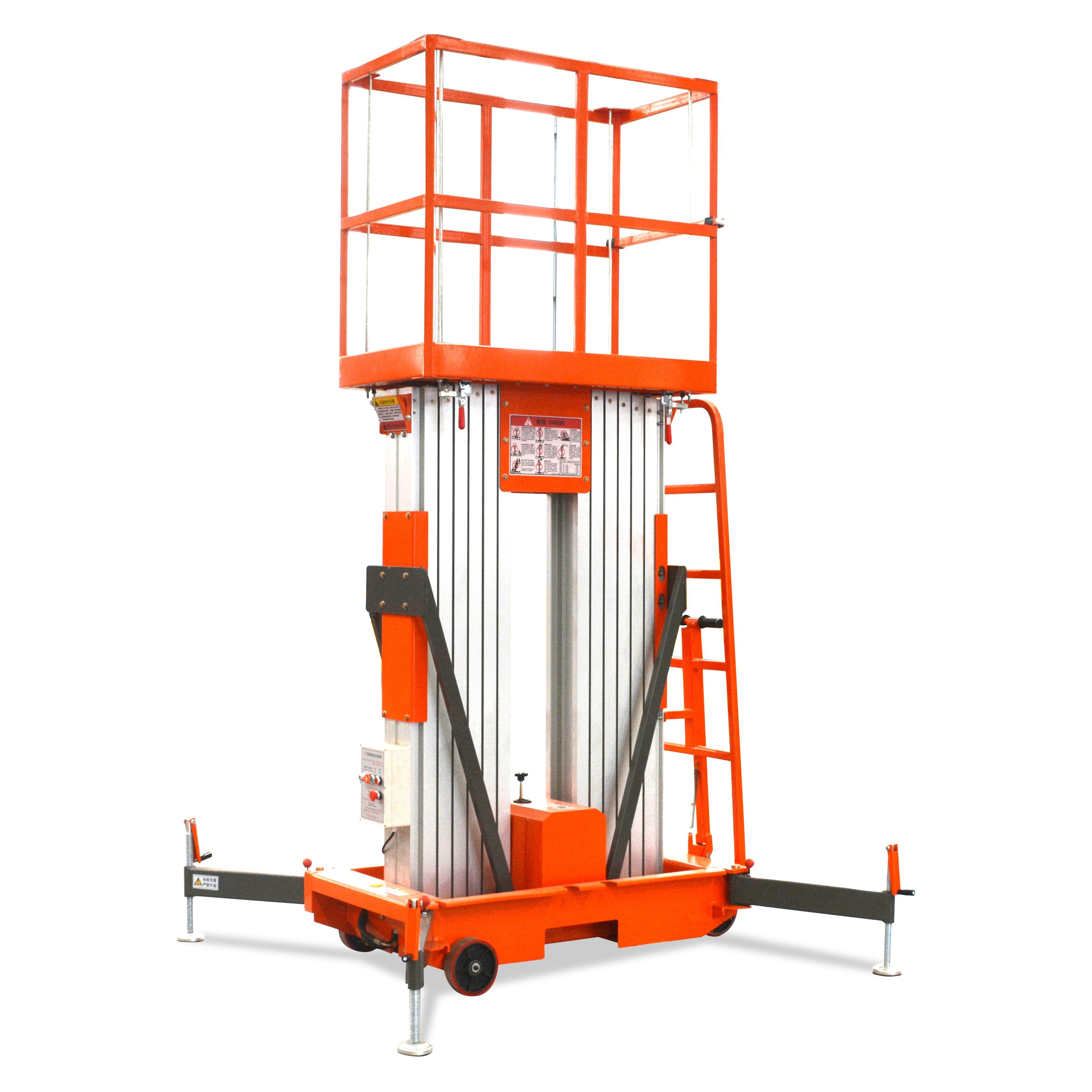 Portable 230kg Load Capacity 7.8m Working Height Hydraulic Electric Aerial Work Platform Lift