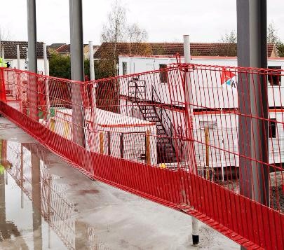 75x75mm Edge Protection Fence 1.2m Width Rot Proof