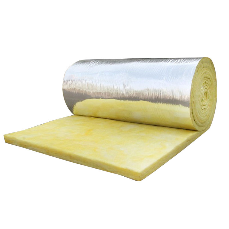 50mm Aluminum Foil Veneer Heat Insulation Materials Felt Fireproof Steel Structure