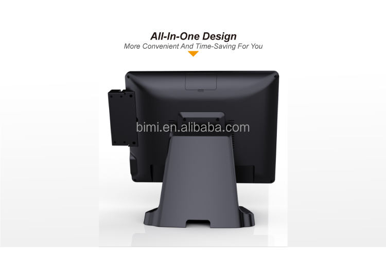 Bimi POS-0092S 15inch POS System with Aluminum Alloy Stand and VESA 75X75 Support