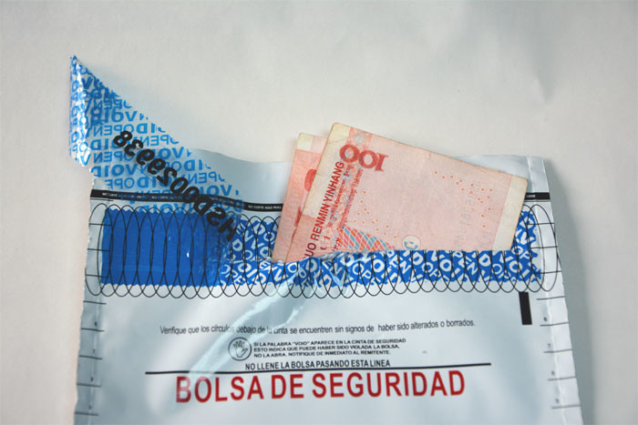 Waterproof Coin Safe Tamper Evident Security Bags Digital Printing