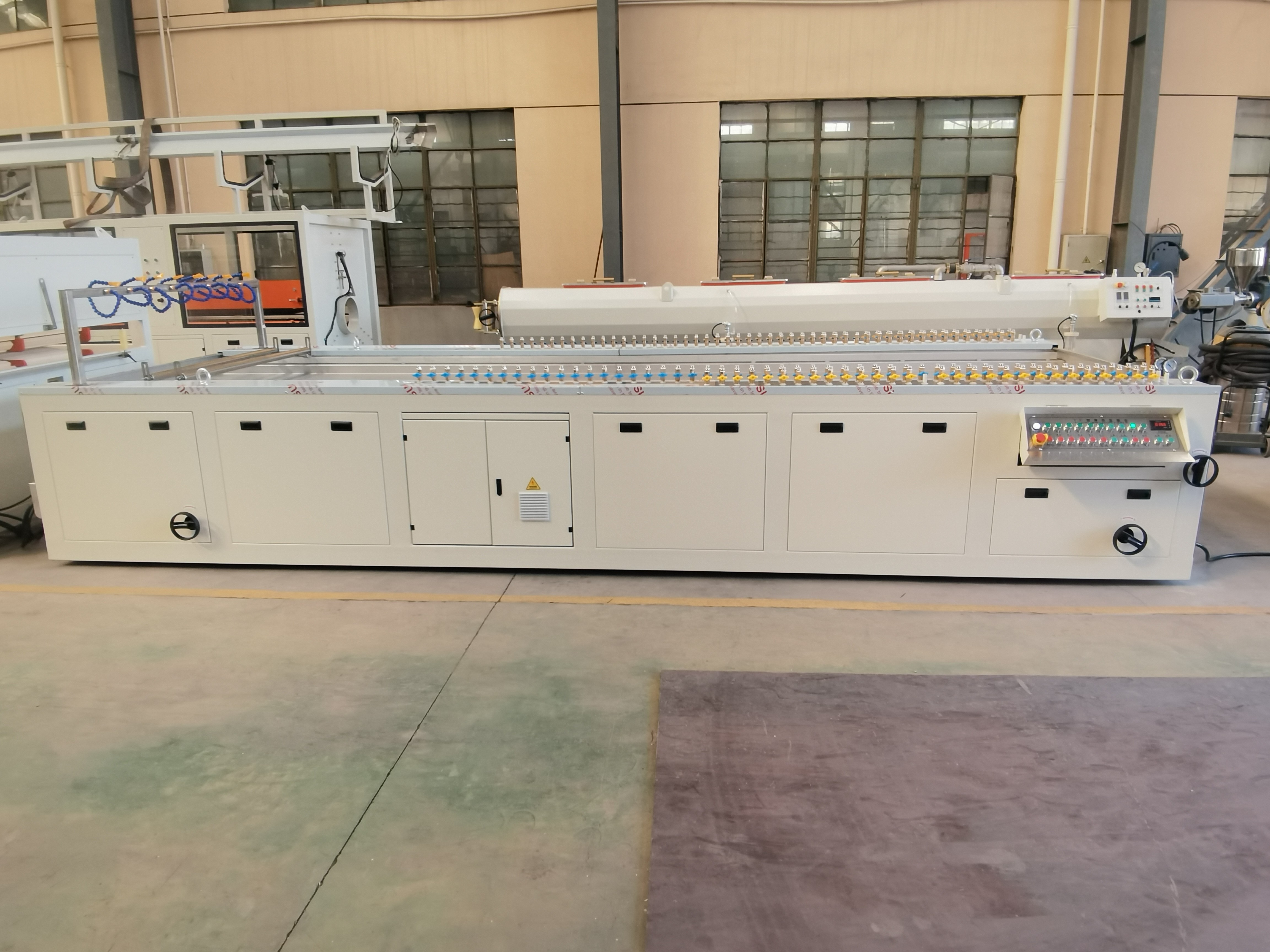 PVC WPC Decoration Fluted Wall Panel Extrusion Making Machine Production Line