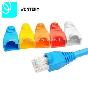 PVC OD5.5-6.5MM Cover Boot Rj 45 Network Jack UL FCC Easy to use