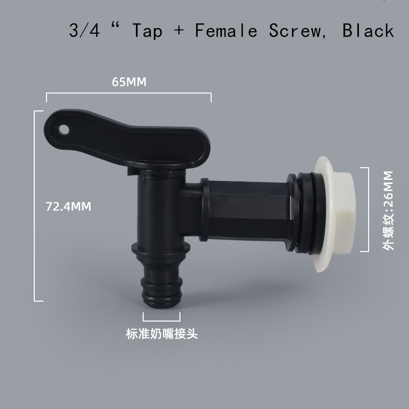 IBC Tank Valve 3/4 Inch Thread Tap S60*6 Adapter with Flange Connection