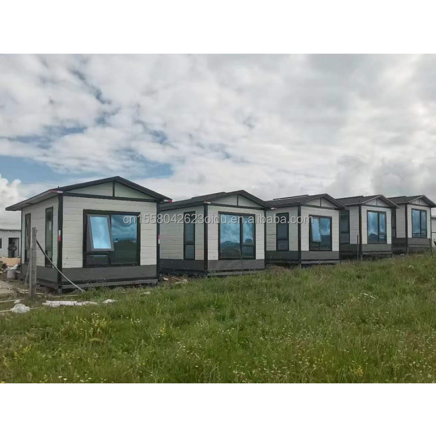 Modern Design Sandwich Panel Door Modular Mobile House in European Union with 20 Ft Prefabricated Flat Packaging Container