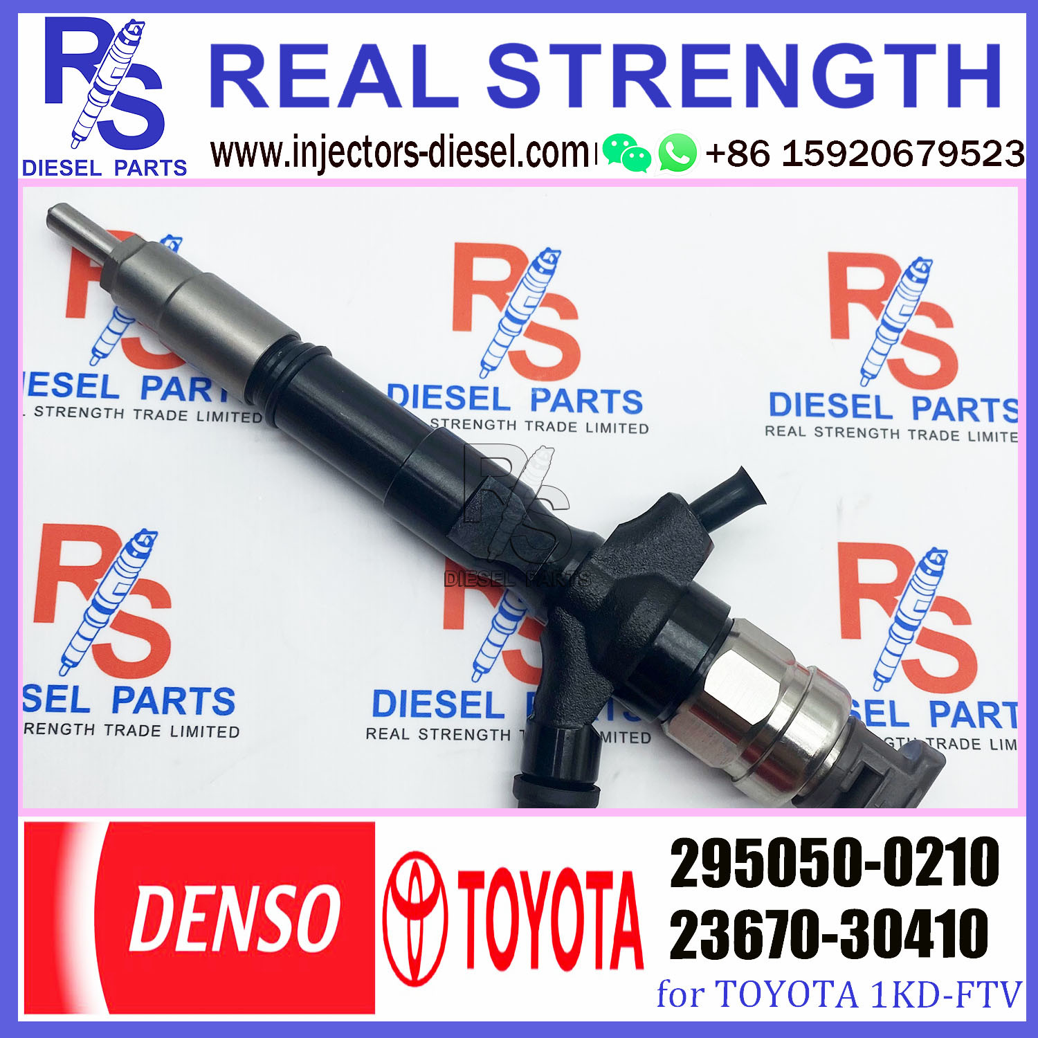 295050-0470 Common rail fuel injector , 295050-0210 for TOYOTA 1KD-FTV 23670-39255, 23670-30410, 23670-39355