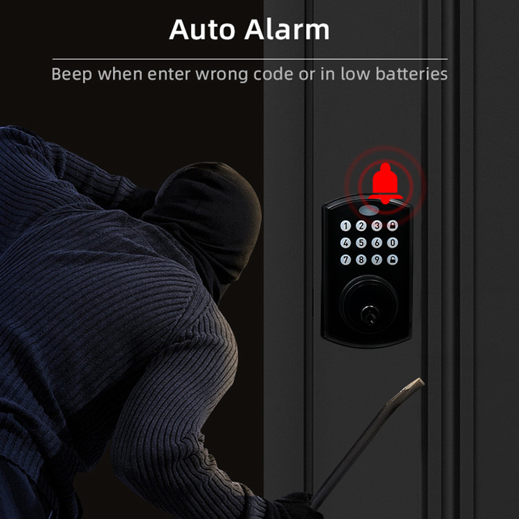 Aluminum Alloy Smart Deadbolt Door Lock Auto Electronic Wireless Door Lock