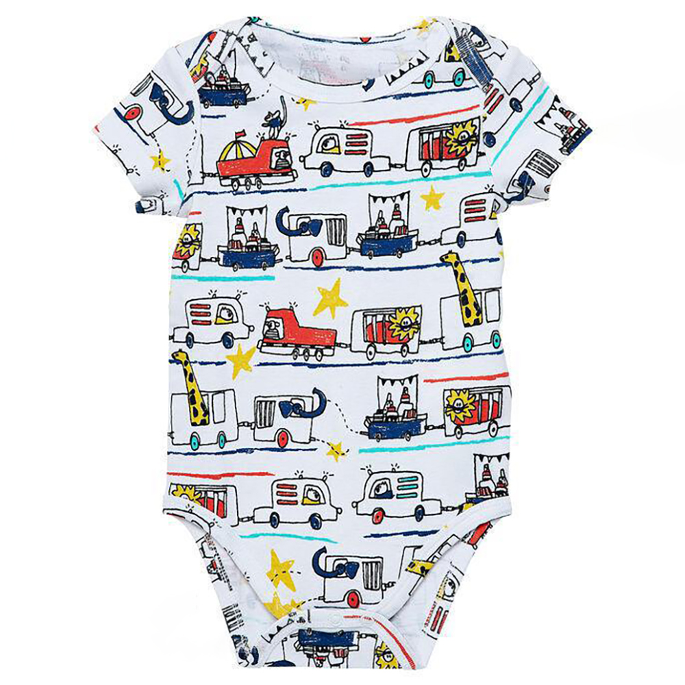 Custom Summer 100% cotton embroidered Stripe Solid Print knitted newborn baby romper