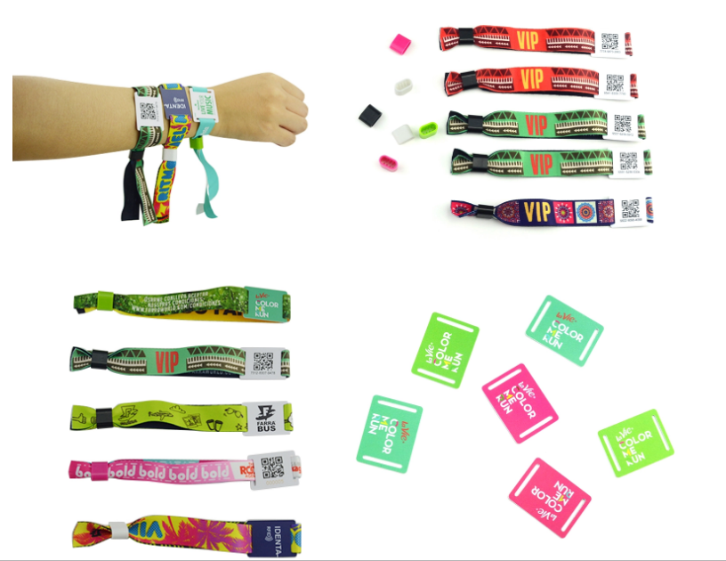 Music Festival Fabric Woven NFC Tag NFC Wristband