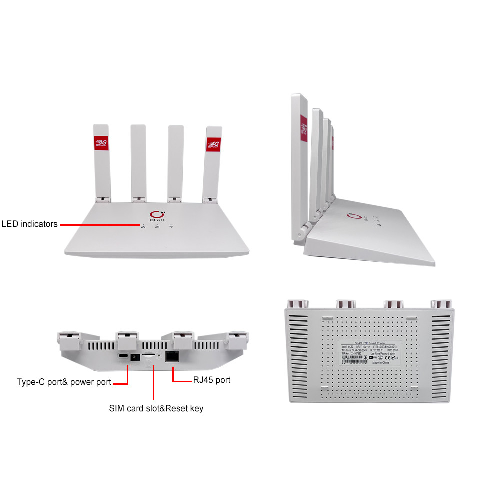 OLAX MC50 Factory Price 4G Modem Mini CPE Home WiFi Router 4G Sim Wireless Router with Sim Card Slot