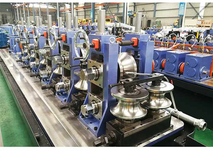 High Frequency 4mm Thick ERW Tube Mill Iron Carbon Steel Pipe Making Machine