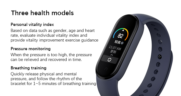 Xiaomi Mi Band 5 Smart Bracelet 4 Color AMOLED Screen Miband 5 Fitness Tracker Waterproof Mi Band 5 Global Version