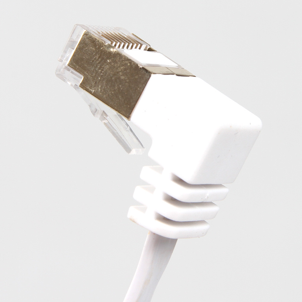 OEM Cat6 Flat Patch Cable Durable 90 Degree To 270 Degree Angle
