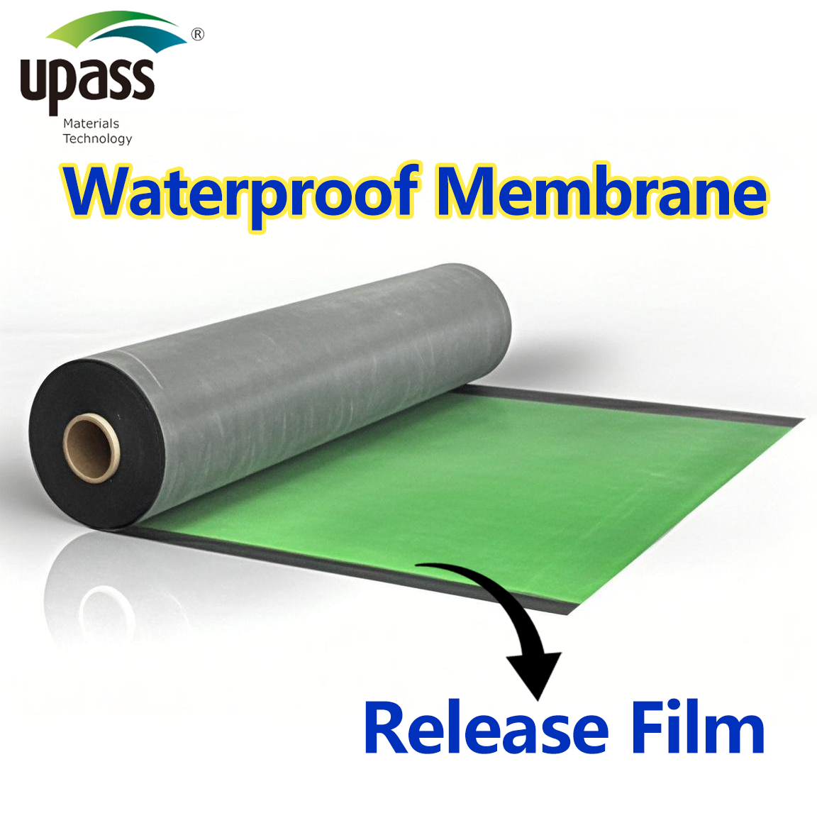 Cross Texture Enhancement HDPE Roll Film Jumbo 50 Micron Polythene Sheet Roll for Architecture Membrane Plastic Product
