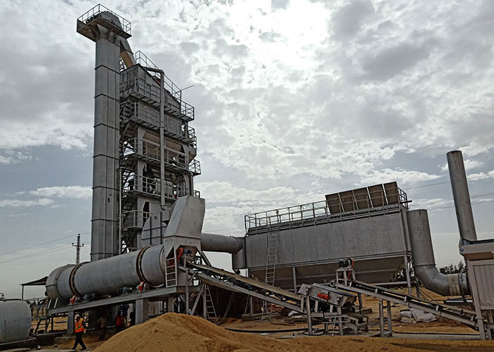 PLC Control Stationary Filter 550m2 Hot Mix Asphalt Plant