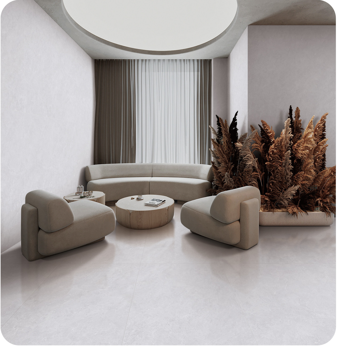 Matt W.A 0.5% Grey 750x1500mm Indoor Floor Antibacterial Baby Face Porcelain Tile For Design And House