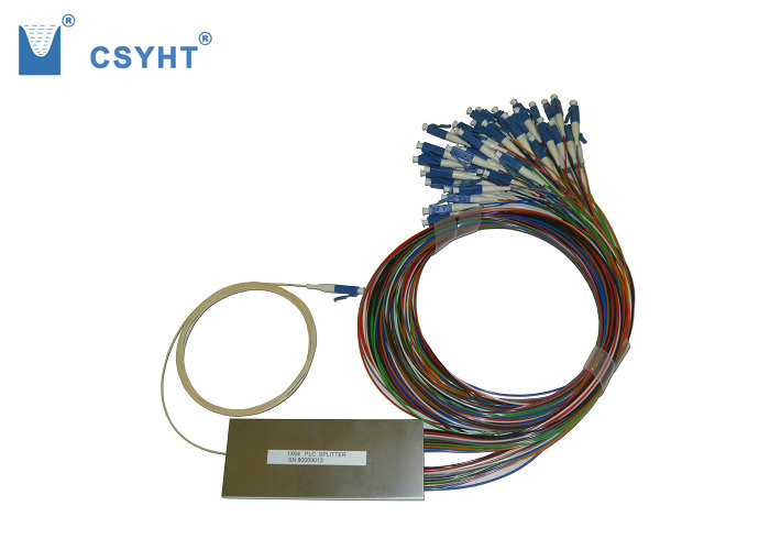 PLC Fiber Optic Audio Cable Splitter Small Size 1 Meter Length 1 X 64 Input Output
