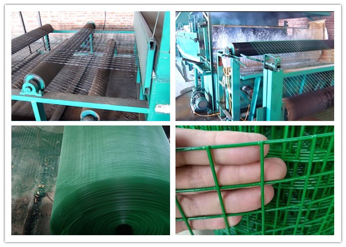 Long Life Green Wire Fence Machine / PVC Coated Welded Fence Mesh Machine