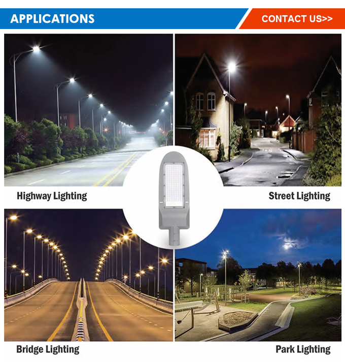 High Lumens 50w 100w 150w 200w Led Street Light For Outdoor Places