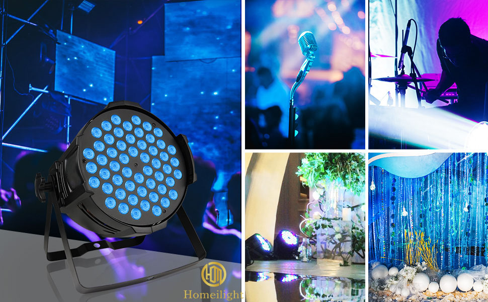 Waterproof 7pcs RGBWAUV 6in1 LED Par Can Stage Lights with Aluminum Alloy Shell
