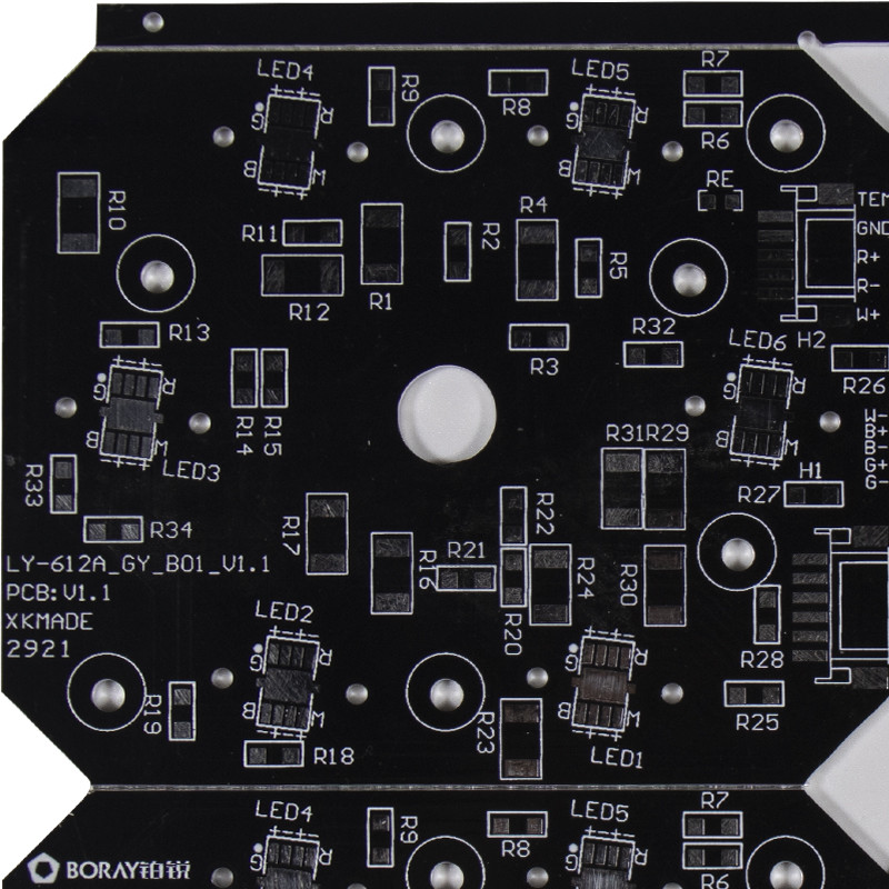 Quick Turn Pcb Prototypes Clad Single Sided Pcb Assembly Services Of LED Aluminum PCB