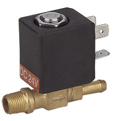 Two Way Coffee Machine Solenoid Valve , Liquid Solenoid Valve 1/8 " 12V 24VDC