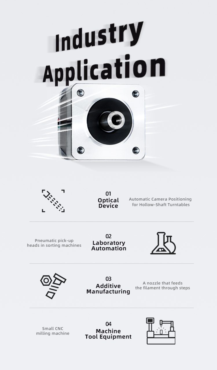 32mm Nema 11 Hollow Shaft Stepper Motor With 4.2mm Hole Diameter for CNC Milling Machine