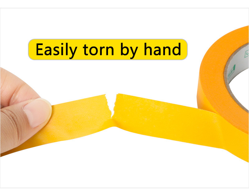 Rubber Glue Orange Waterproof Masking Painted Adhesive Washi Paper Tape