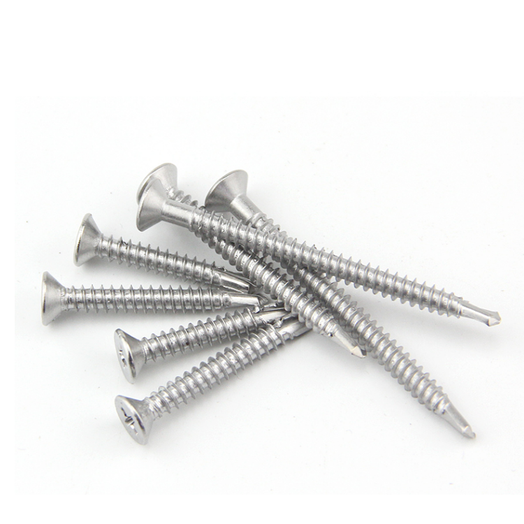 Passivated Finish Stainless Steel Flat Head Self Drilling Screw for Metal Fastening
