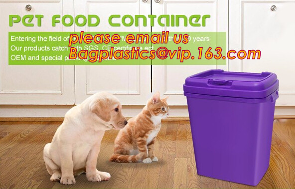 PET SUPPLIES, PET PRODUCTS, PET CLOTHES, Pet Feed container/ food storage container / Plastic cereal container, bagease