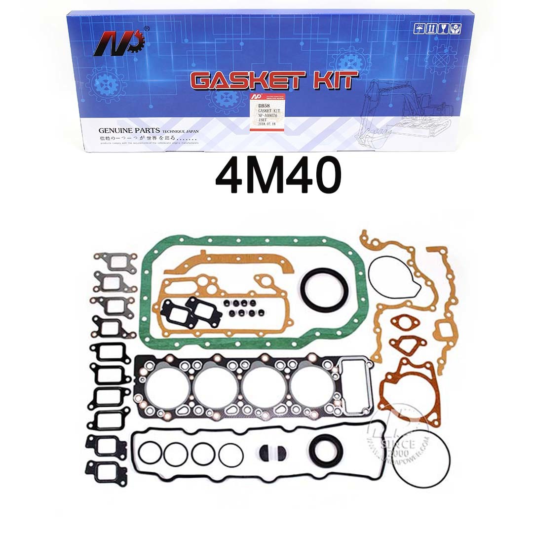 4D32 4D34 4M40 Mitsubishi Excavator Engine Overhaul Gasket Kit
