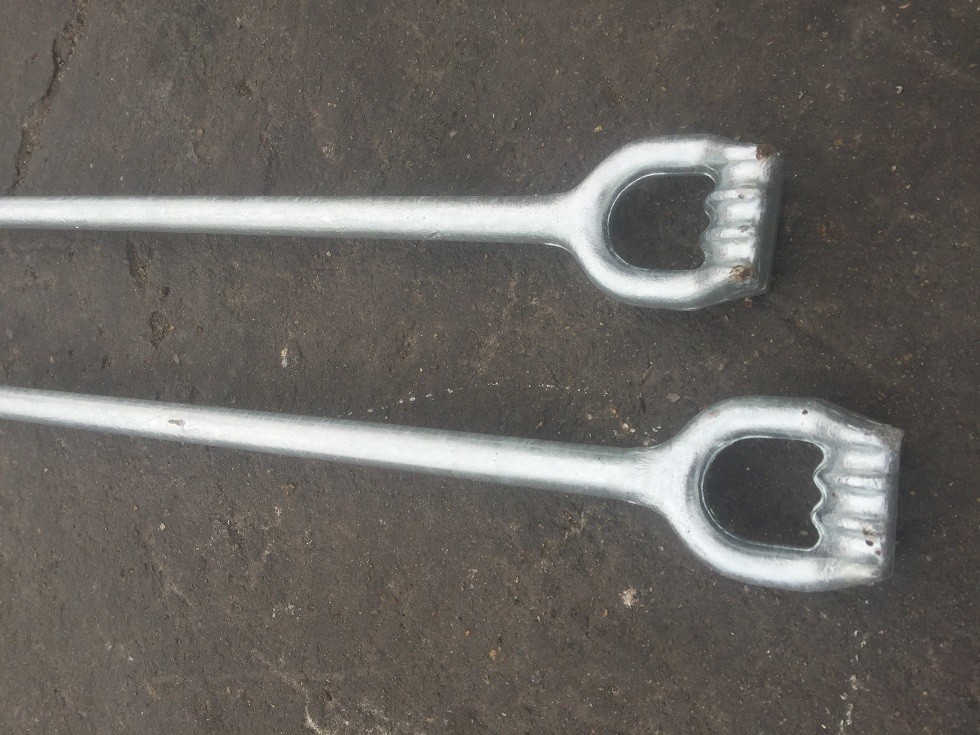 Q235 Grounding And Earthing Products Double Helix Lead Section Square Anchor